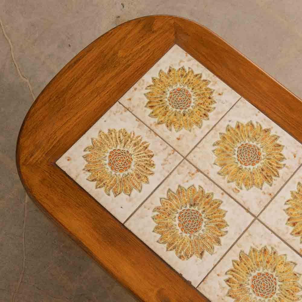 French Ceramic Tile Coffee Table For Sale 4