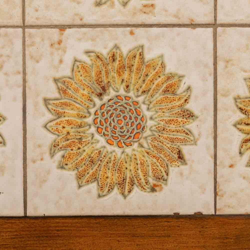 French Ceramic Tile Coffee Table For Sale 5