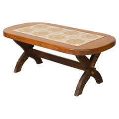 Mesa baja de cerámica francesa