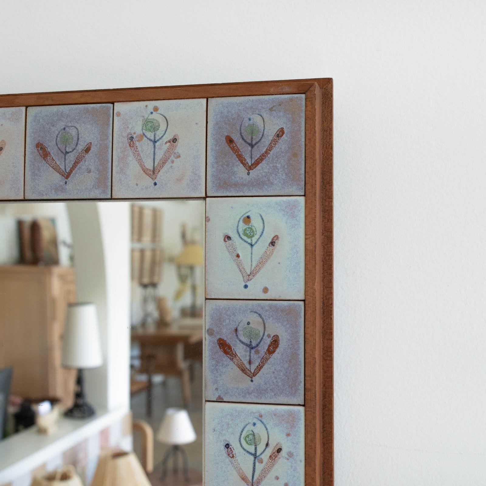 French Ceramic Tile Mirror 2