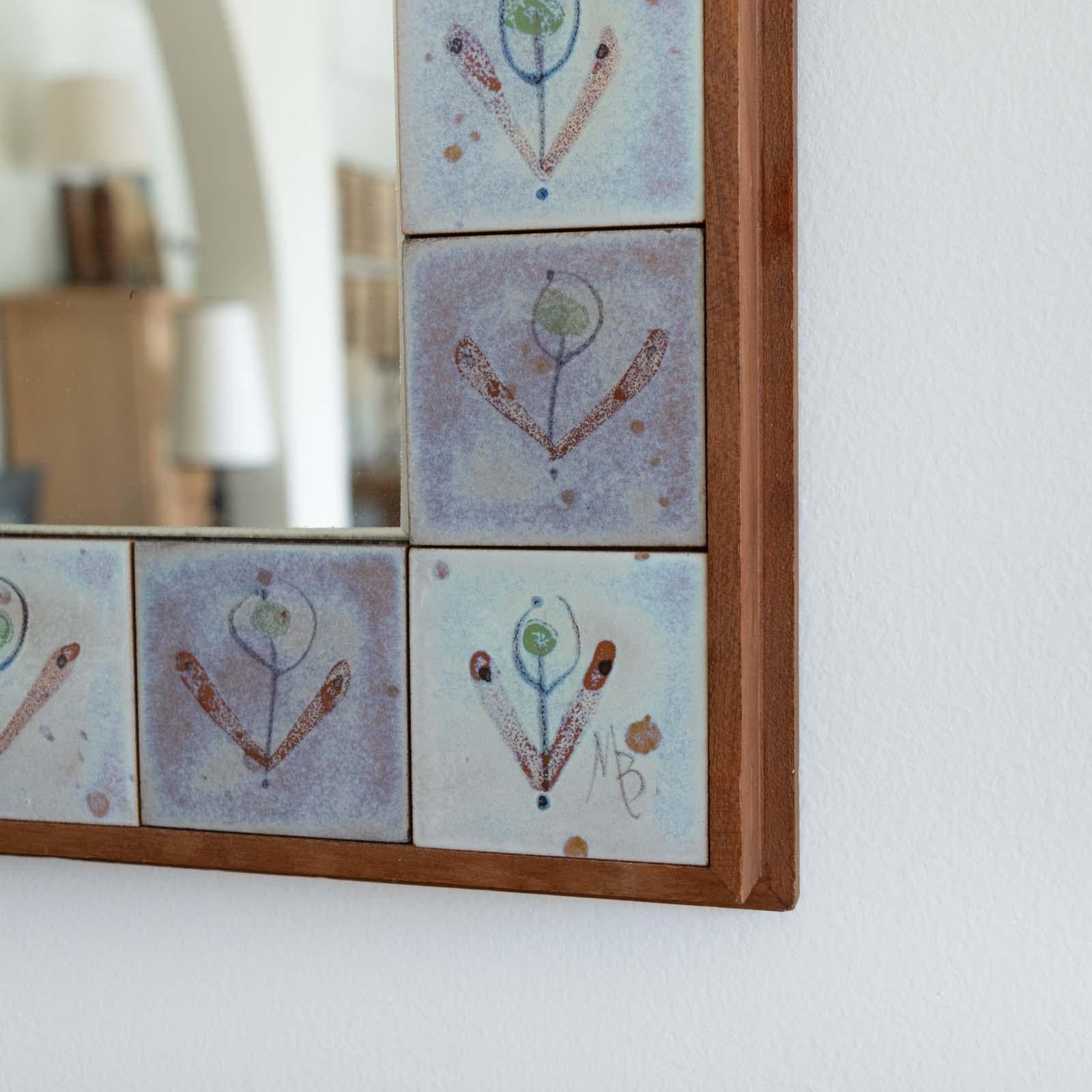 French Ceramic Tile Mirror 3