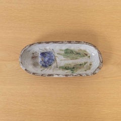 Plateau en céramique française d'Albert Thiry