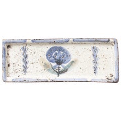 French Ceramic Tray by Gustave Reynaud, Le Mûrier, circa 1950s