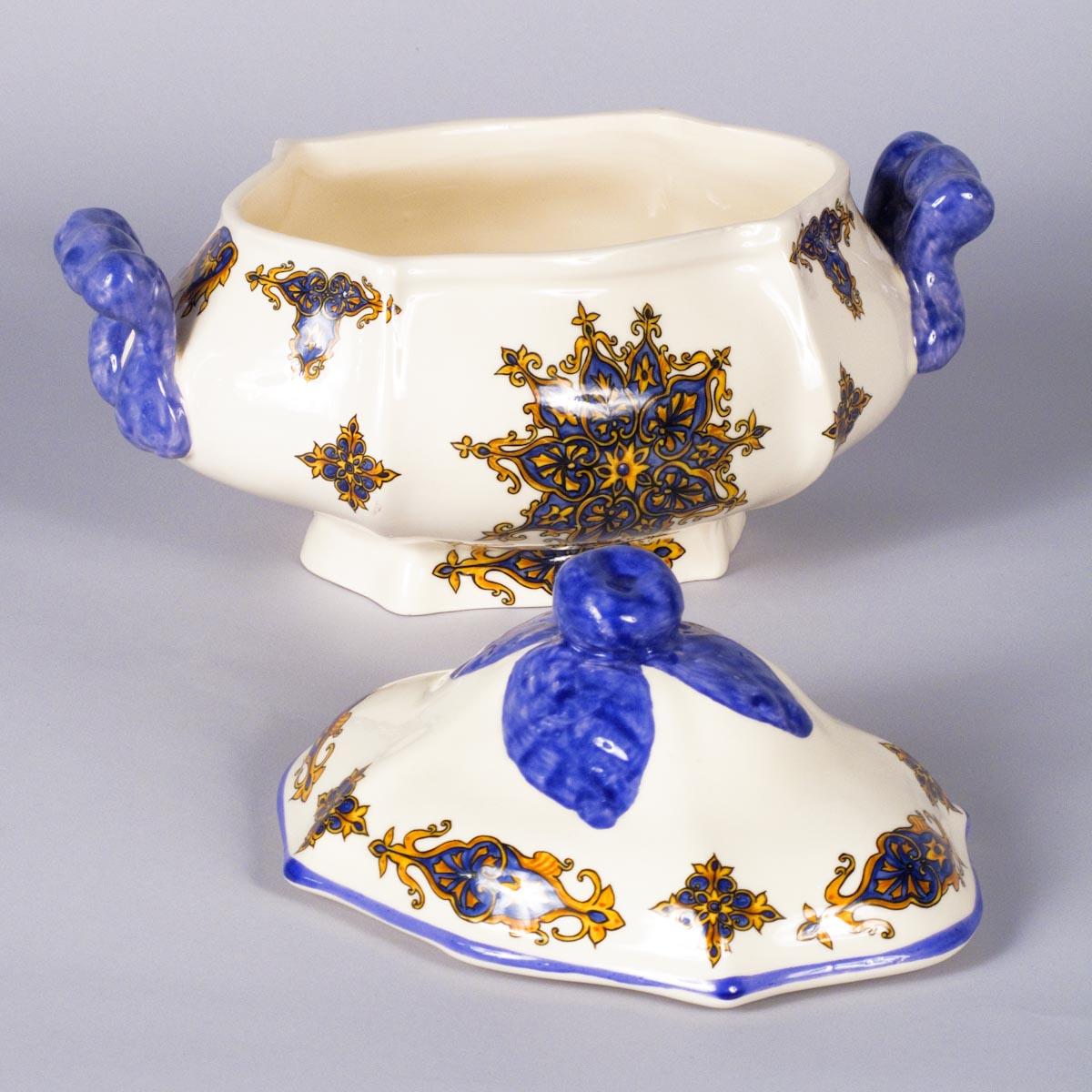 French Ceramic Tureen by Brachet Terrasson, 1950s 9
