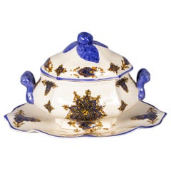 French Ceramic Tureen by Brachet Terrasson, 1950s