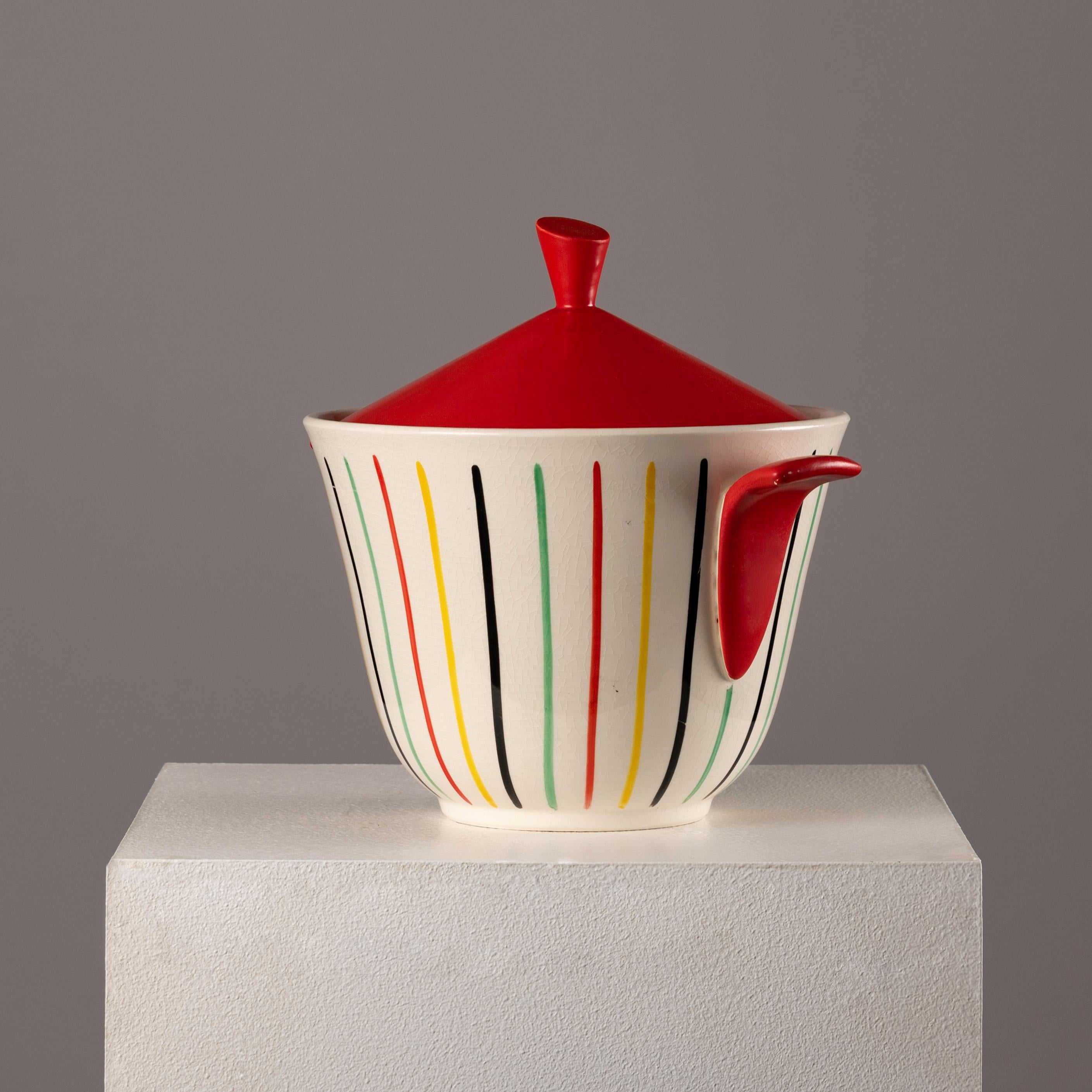 Französische Keramikterrine aus Keramik von Marianne Westman für Longchamp, Frankreich (Moderne der Mitte des Jahrhunderts) im Angebot