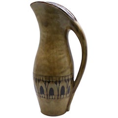 French Ceramic Vallauris Pitcher by Alain Maunier, circa 1960