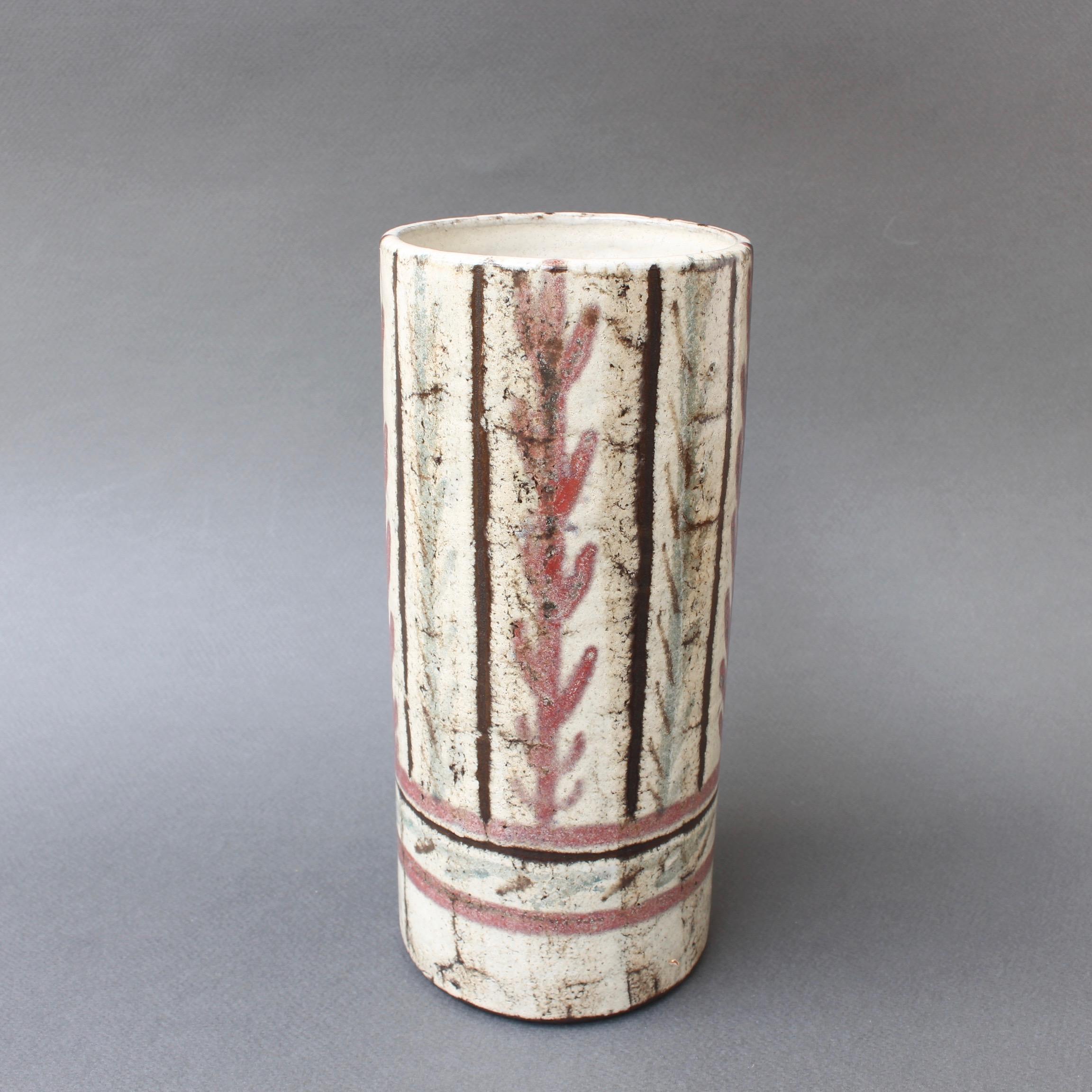 French Ceramic Vase by Gustave Reynaud, Le Mûrier, circa 1950s In Good Condition In London, GB