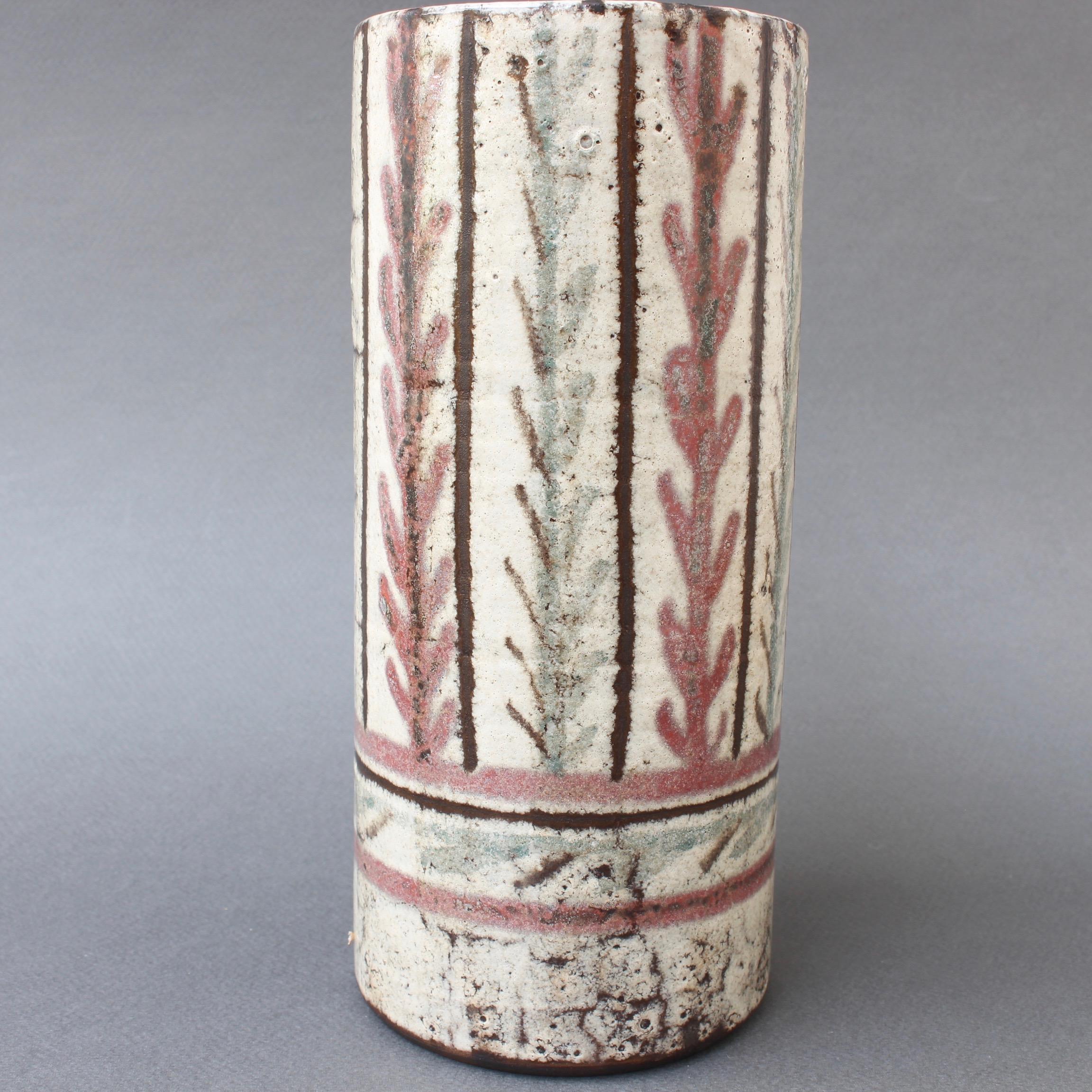 French Ceramic Vase by Gustave Reynaud, Le Mûrier, circa 1950s 2