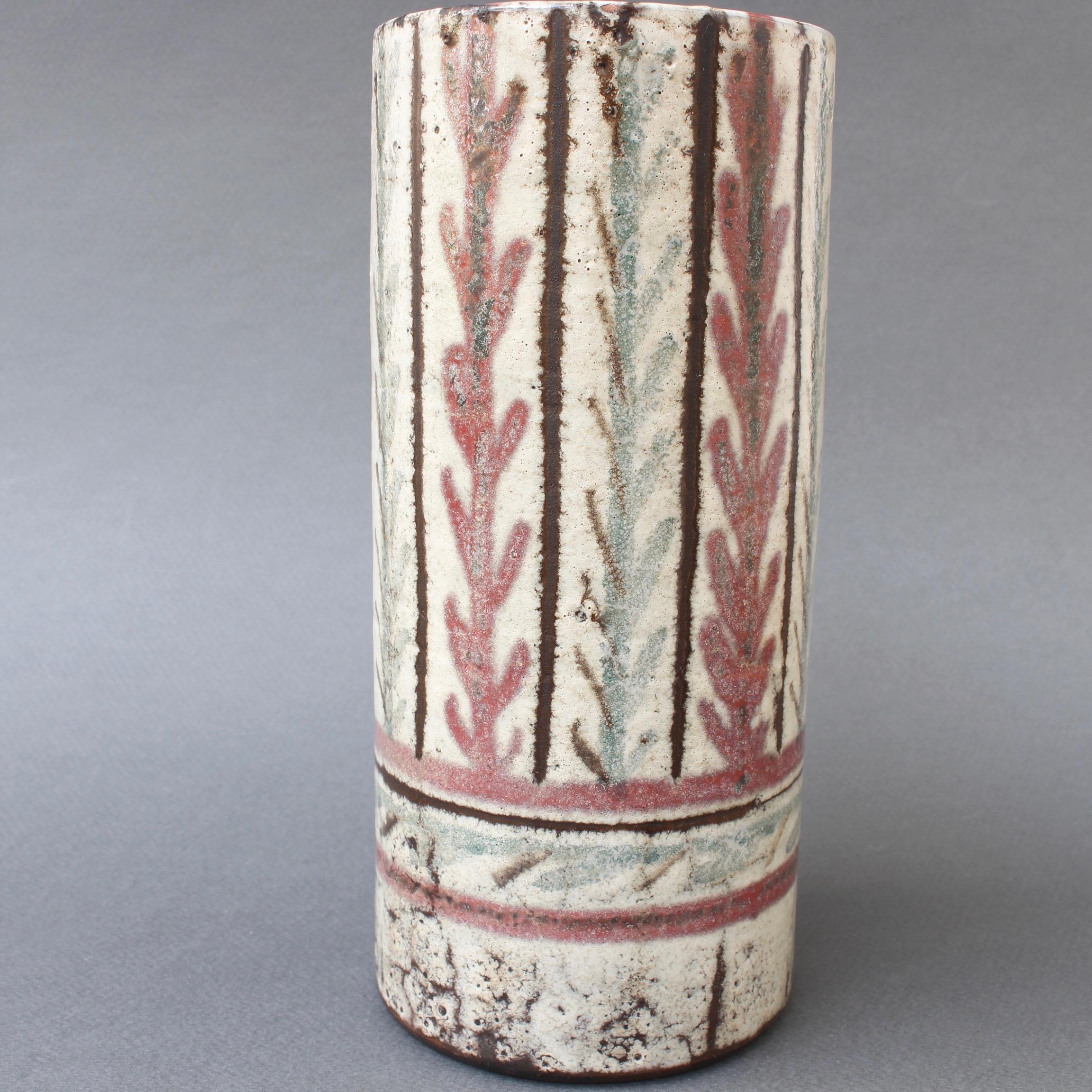 French Ceramic Vase by Gustave Reynaud, Le Mûrier, circa 1950s 3