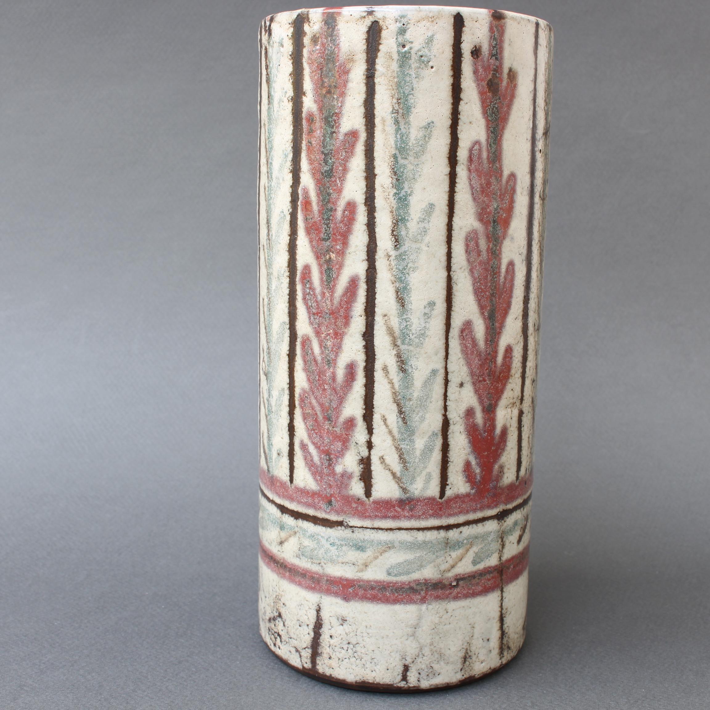 French Ceramic Vase by Gustave Reynaud, Le Mûrier, circa 1950s 4
