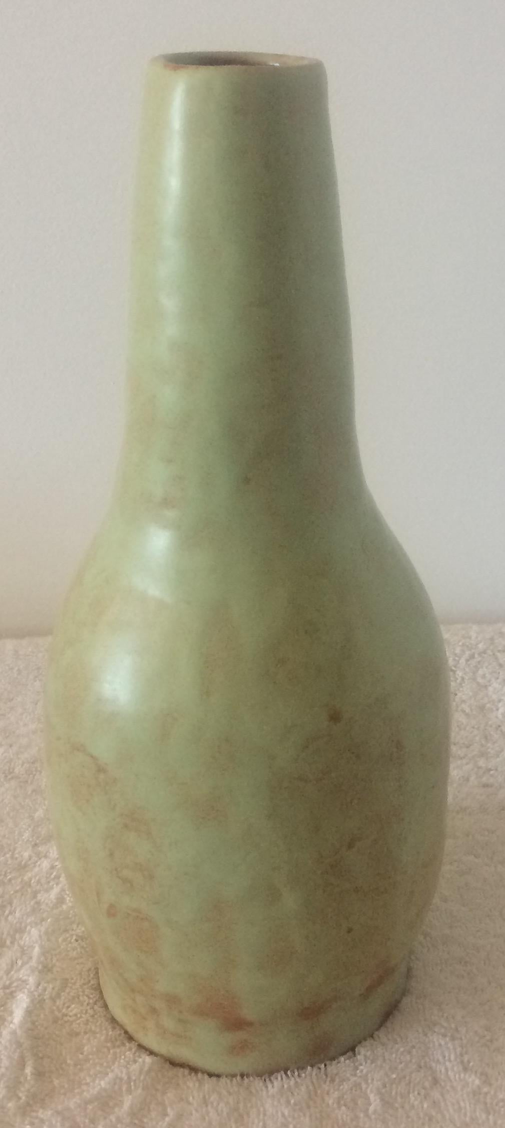 French Ceramic Vase from Vallauris Signed Chabrol For Sale 3