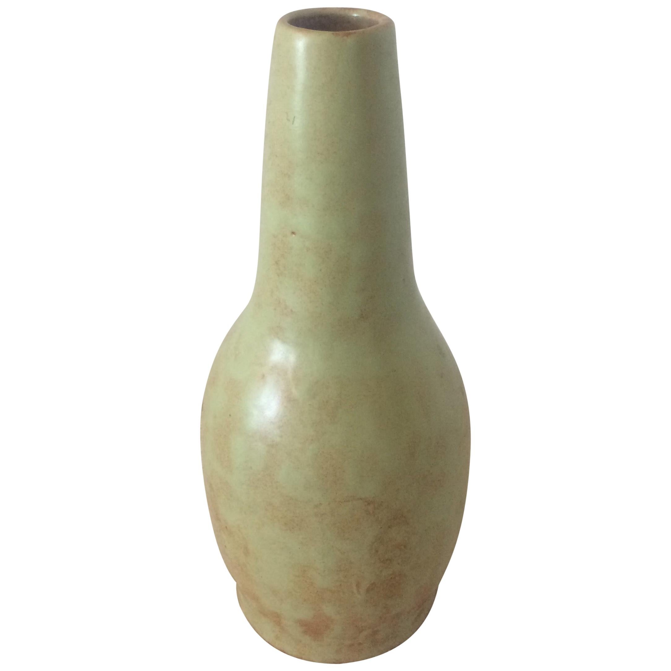 French Ceramic Vase from Vallauris Signed Chabrol For Sale