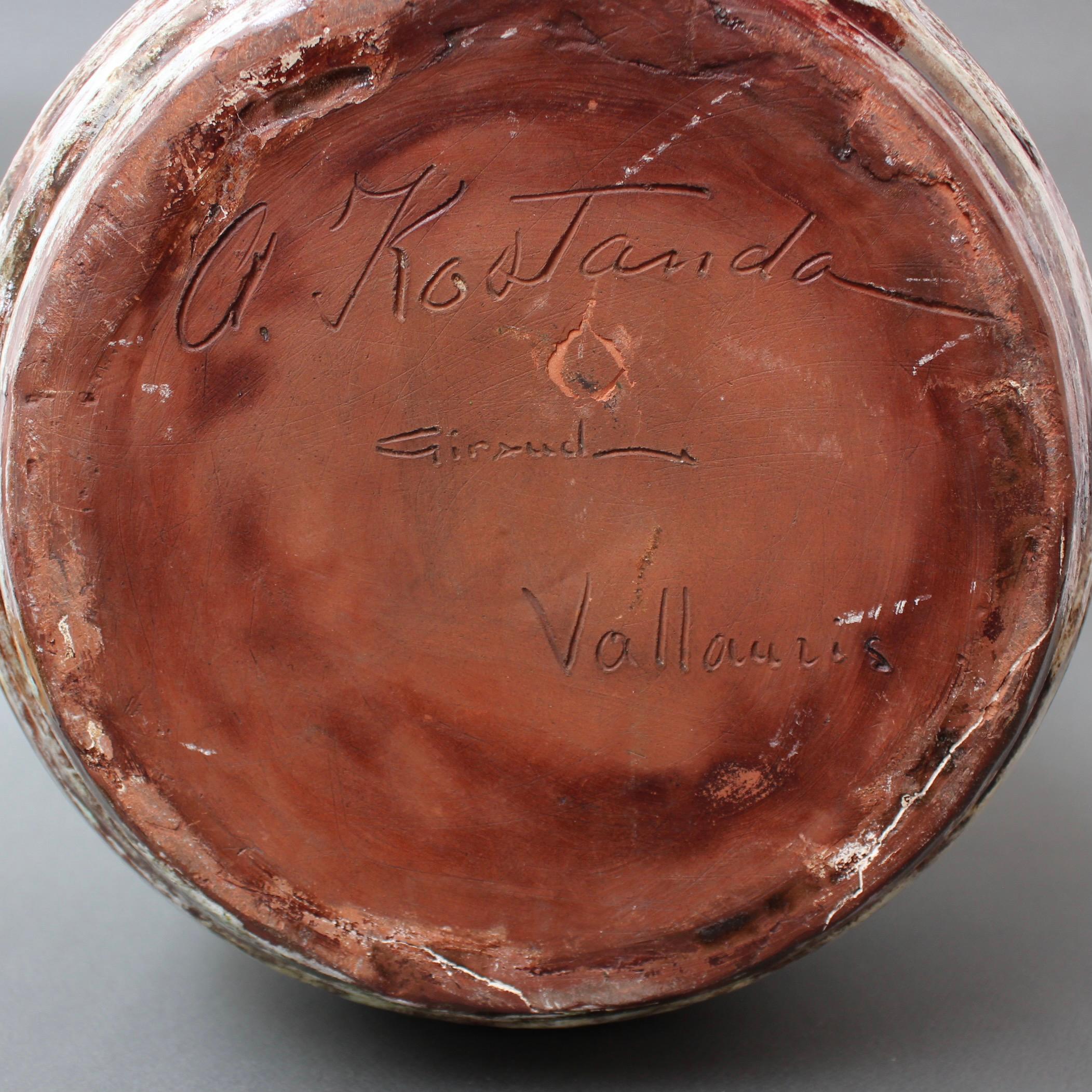 Vaso francese in ceramica di Alexandre Kostanda 'circa anni '50'. in vendita 8
