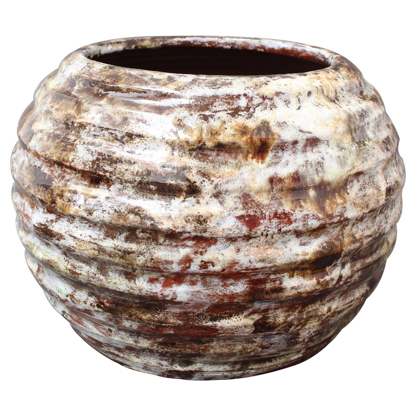 French Ceramic Vase Planter by Alexandre Kostanda 'circa 1950s'