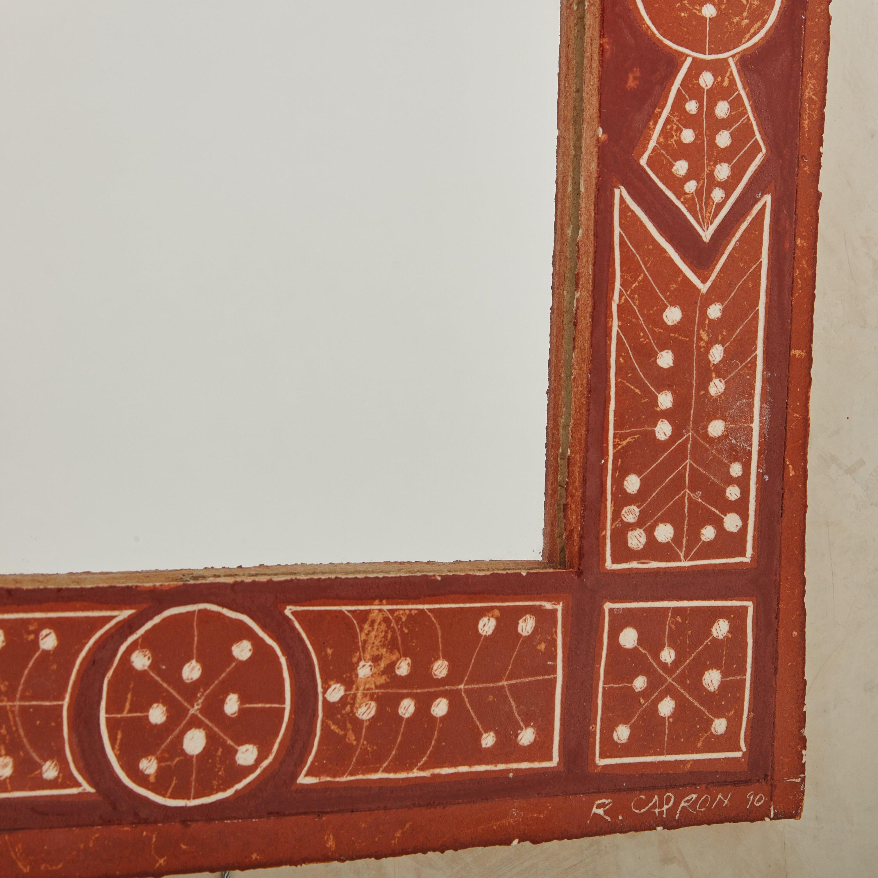 Céramique Miroir mural en céramique de Roger Capron, années 1950 en vente