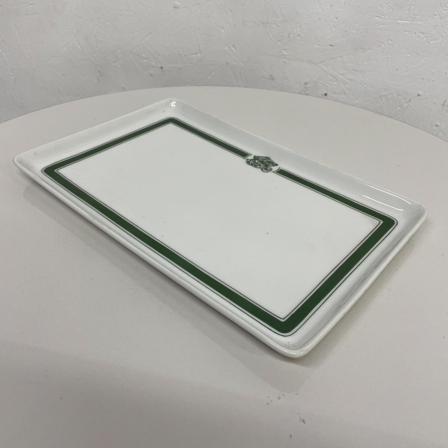 French Ceramic White Serving Tray Modern Classic William Guerin Limoges France 5