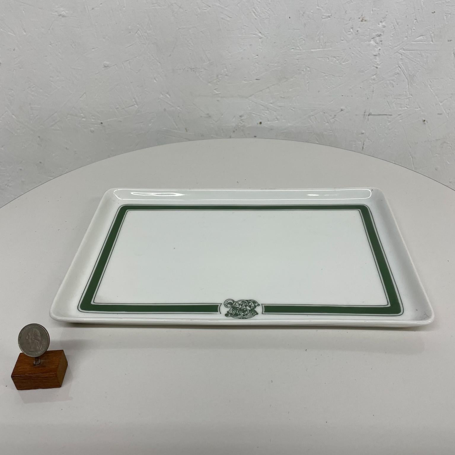 French Ceramic White Serving Tray Modern Classic William Guerin Limoges France 6