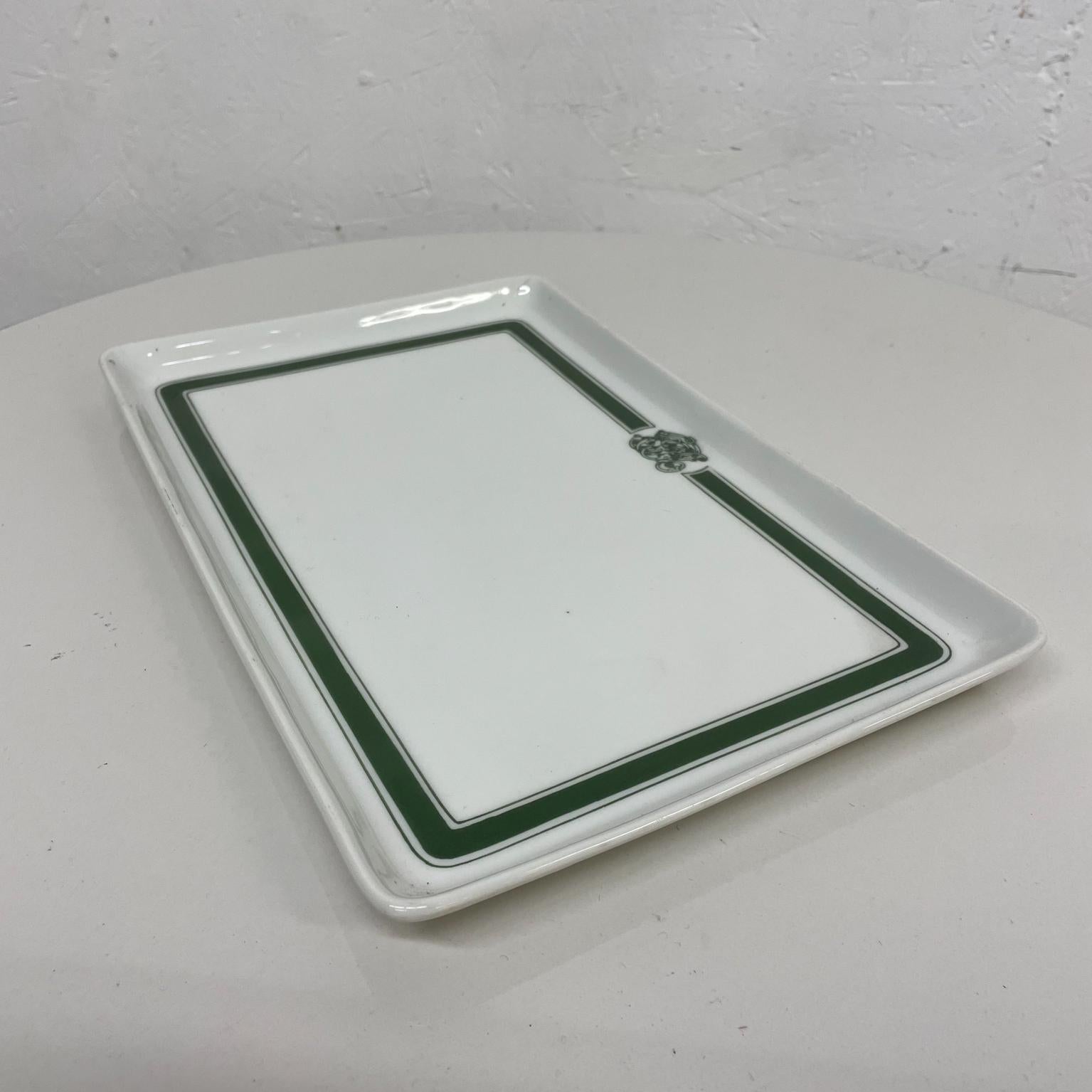 French Ceramic White Serving Tray Modern Classic William Guerin Limoges France 3