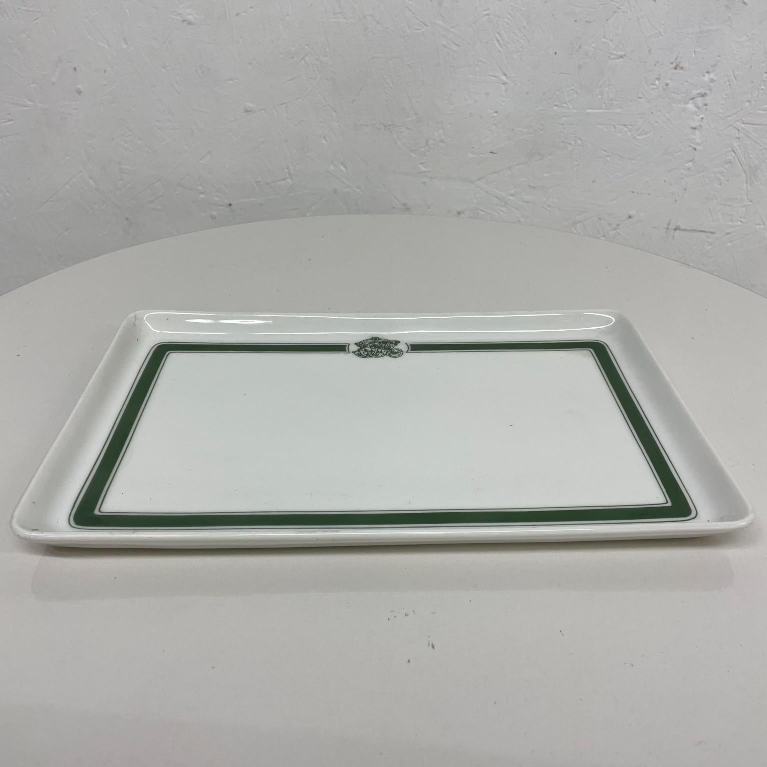 French Ceramic White Serving Tray Modern Classic William Guerin Limoges France 4