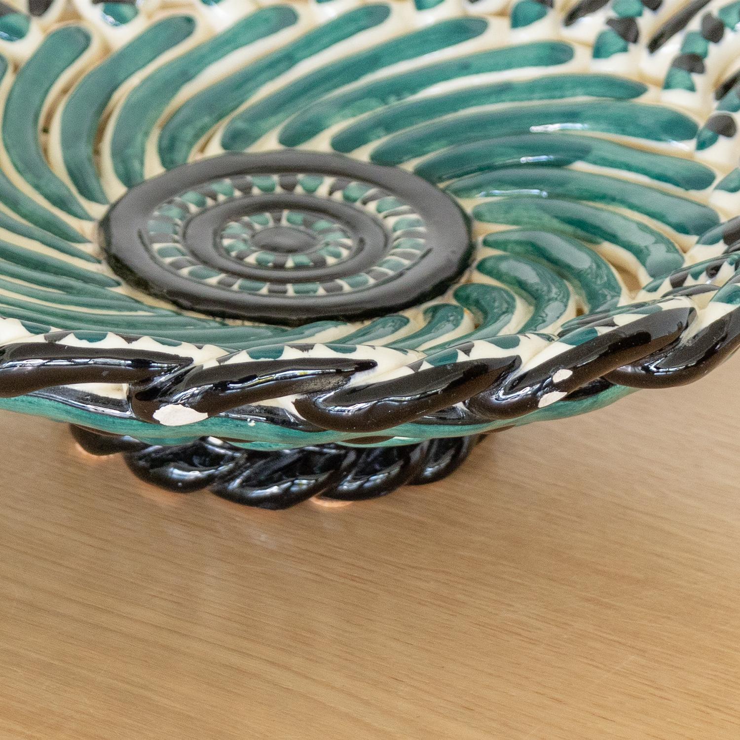 French Ceramic Woven Bowl  For Sale 4