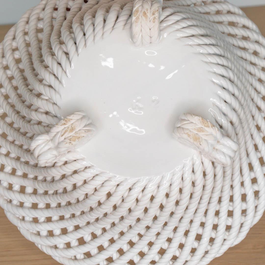 Ciotola francese in ceramica intrecciata 2