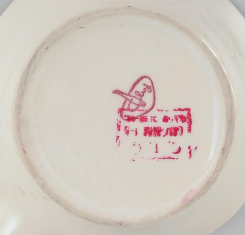 French ceramicists. Three pieces of ceramics. Two ashtrays and a small bowl. For Sale 1