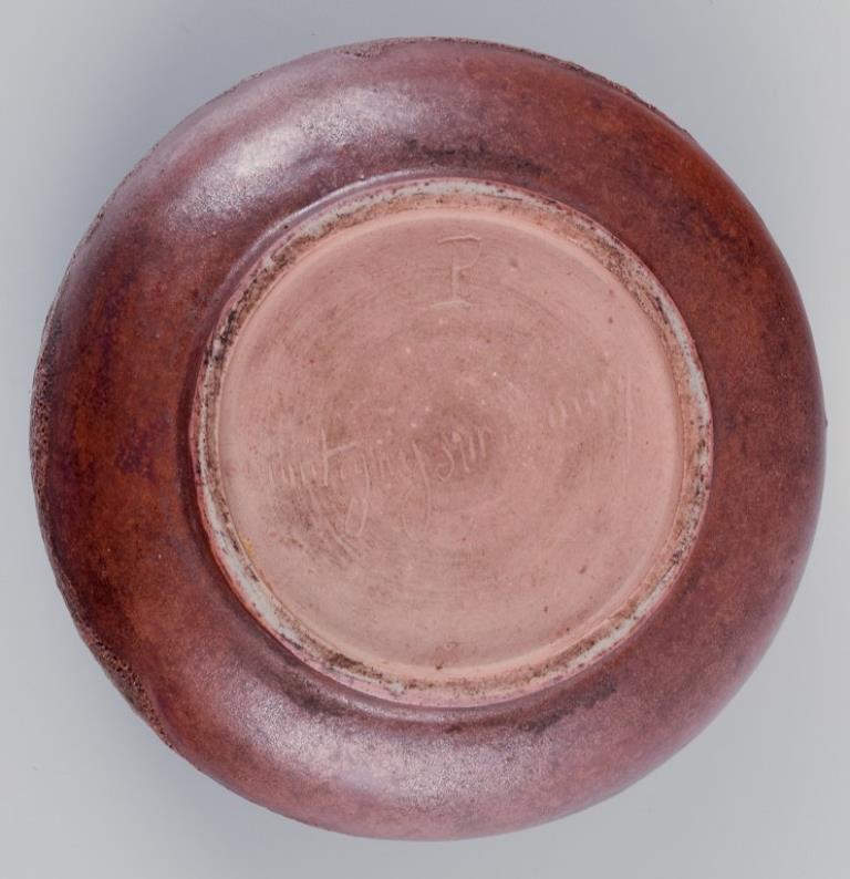 Ceramistas franceses. Tres piezas de cerámica únicas. 1940-1960s. Glaseado en venta