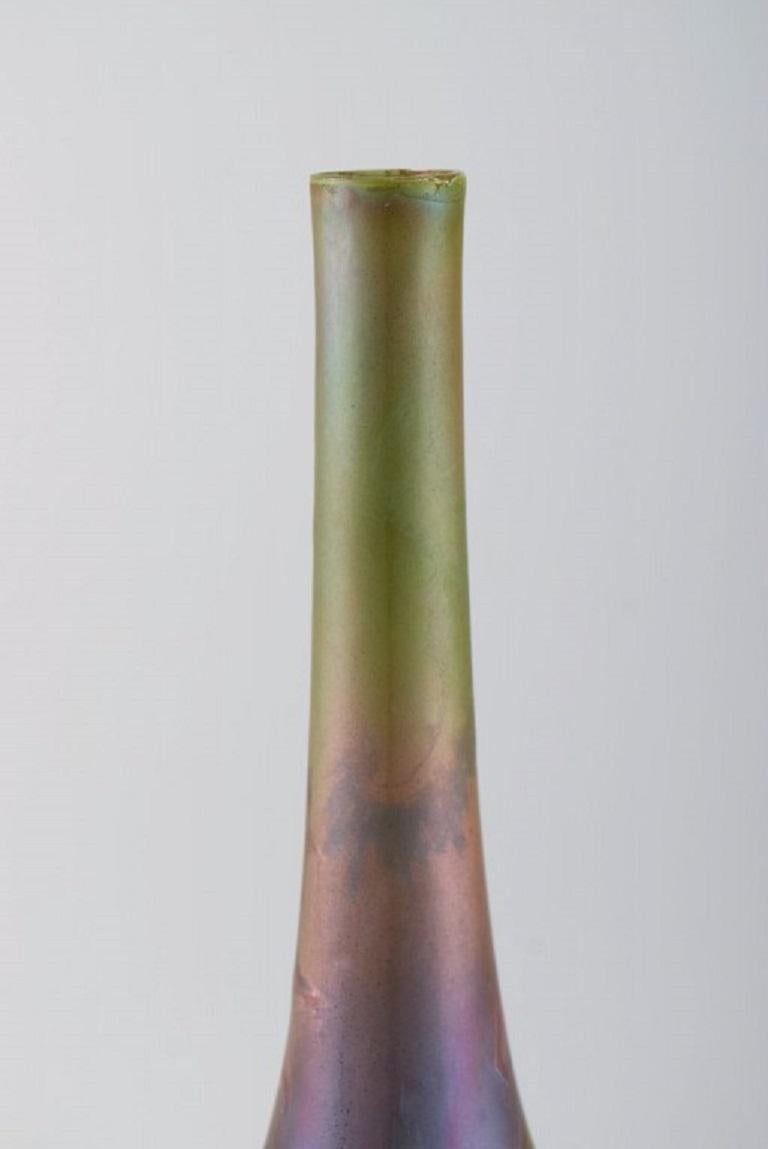 French Ceramist, Antique Vase in Glazed Ceramics, Early 20th C In Excellent Condition For Sale In Copenhagen, DK
