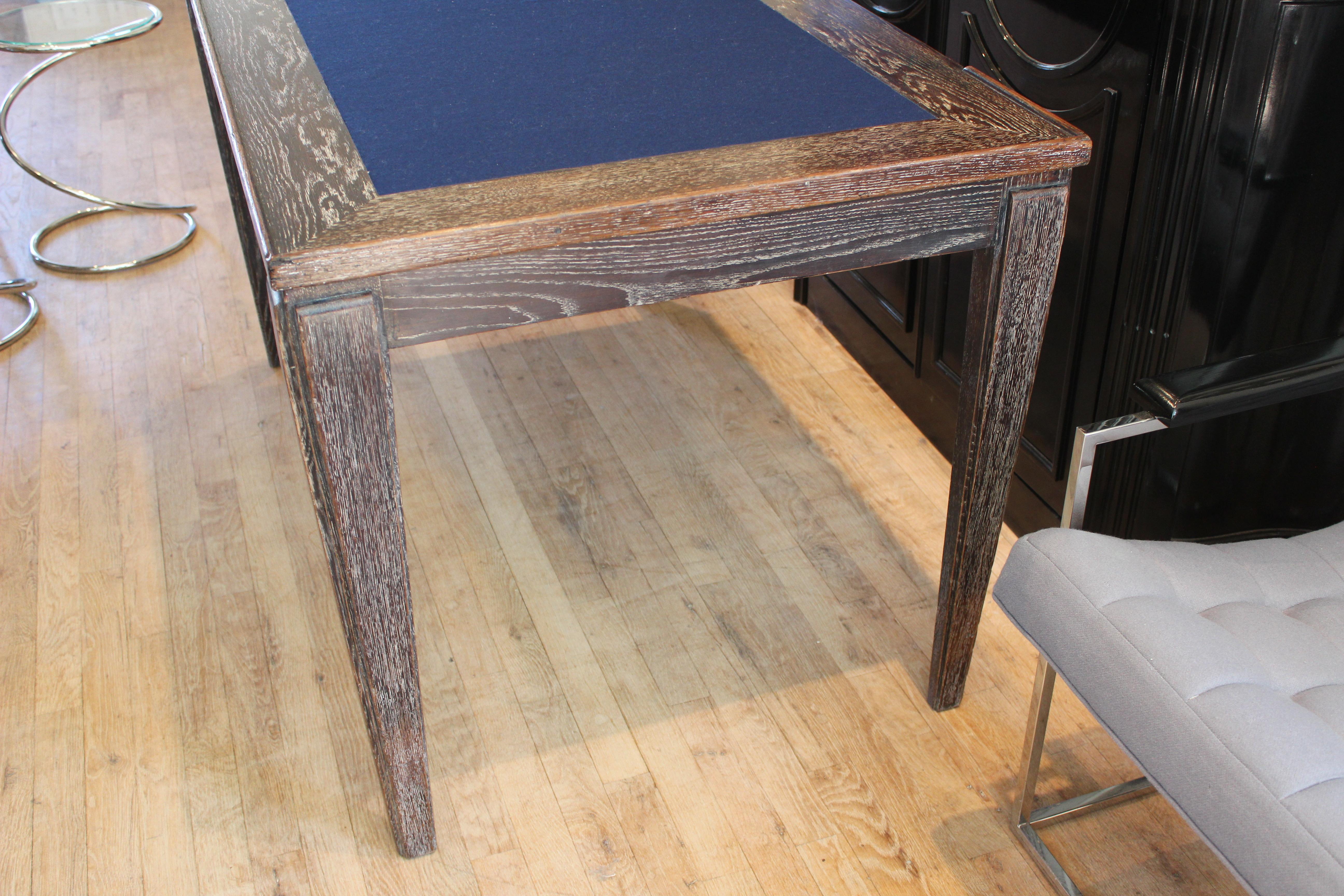 French Cerused Oak Game Table 2