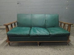 Französischer Loveseat aus gekälktem Eichenholz im Stil von Jean Michel Frank