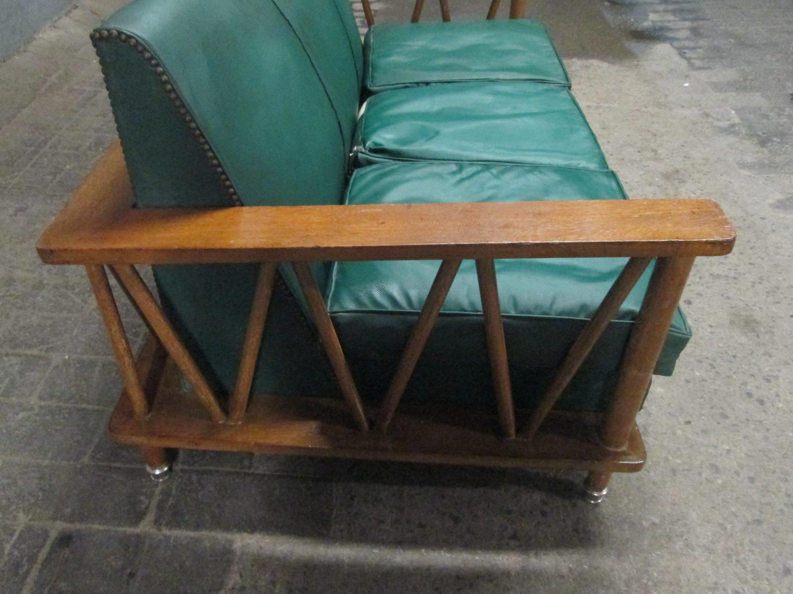 French Cerused Oak Loveseat in the Style of Jean Michel Frank For Sale 1