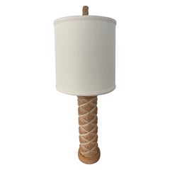 French Cerused Oak Table Lamp
