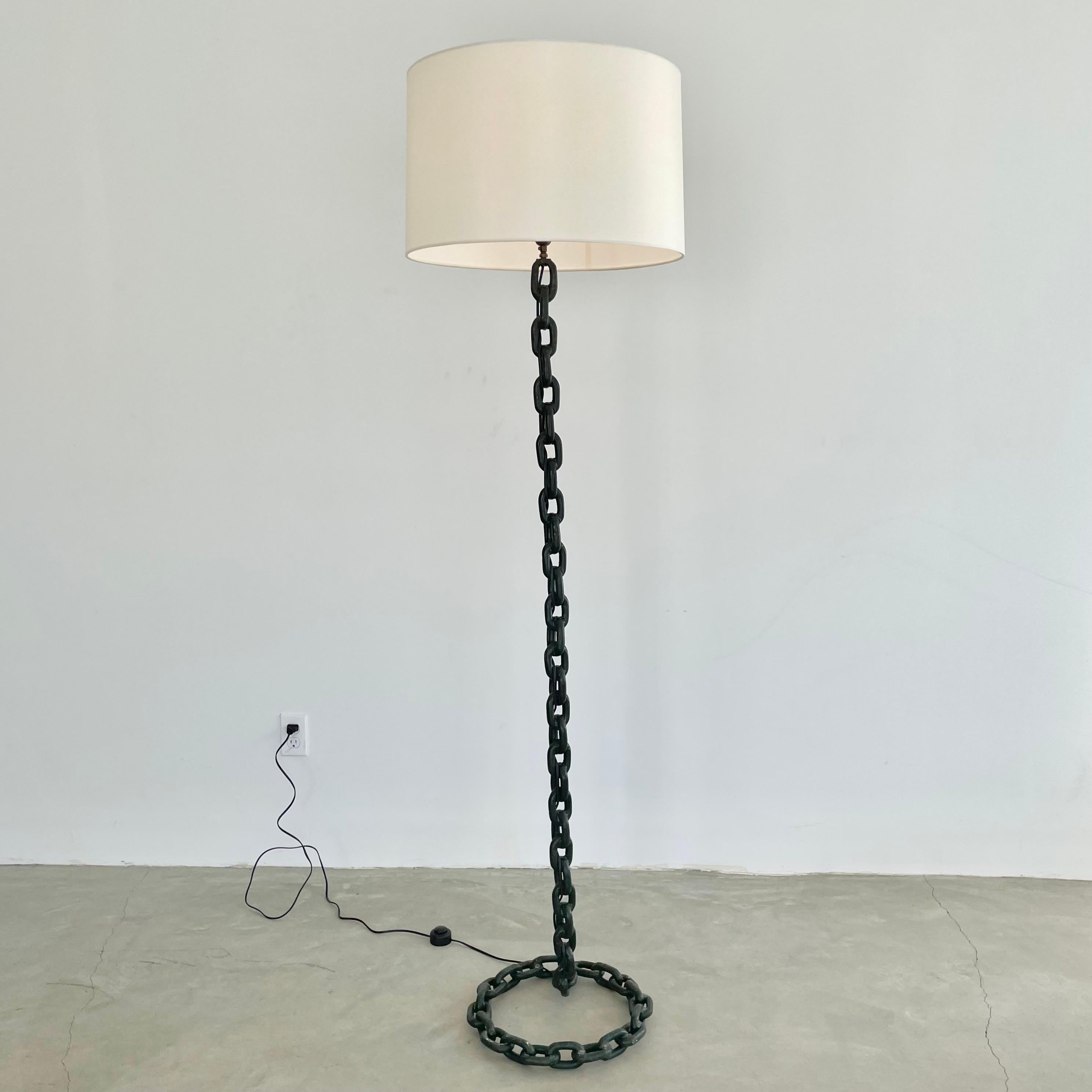French Chain Floor Lamp, 1950s France 4