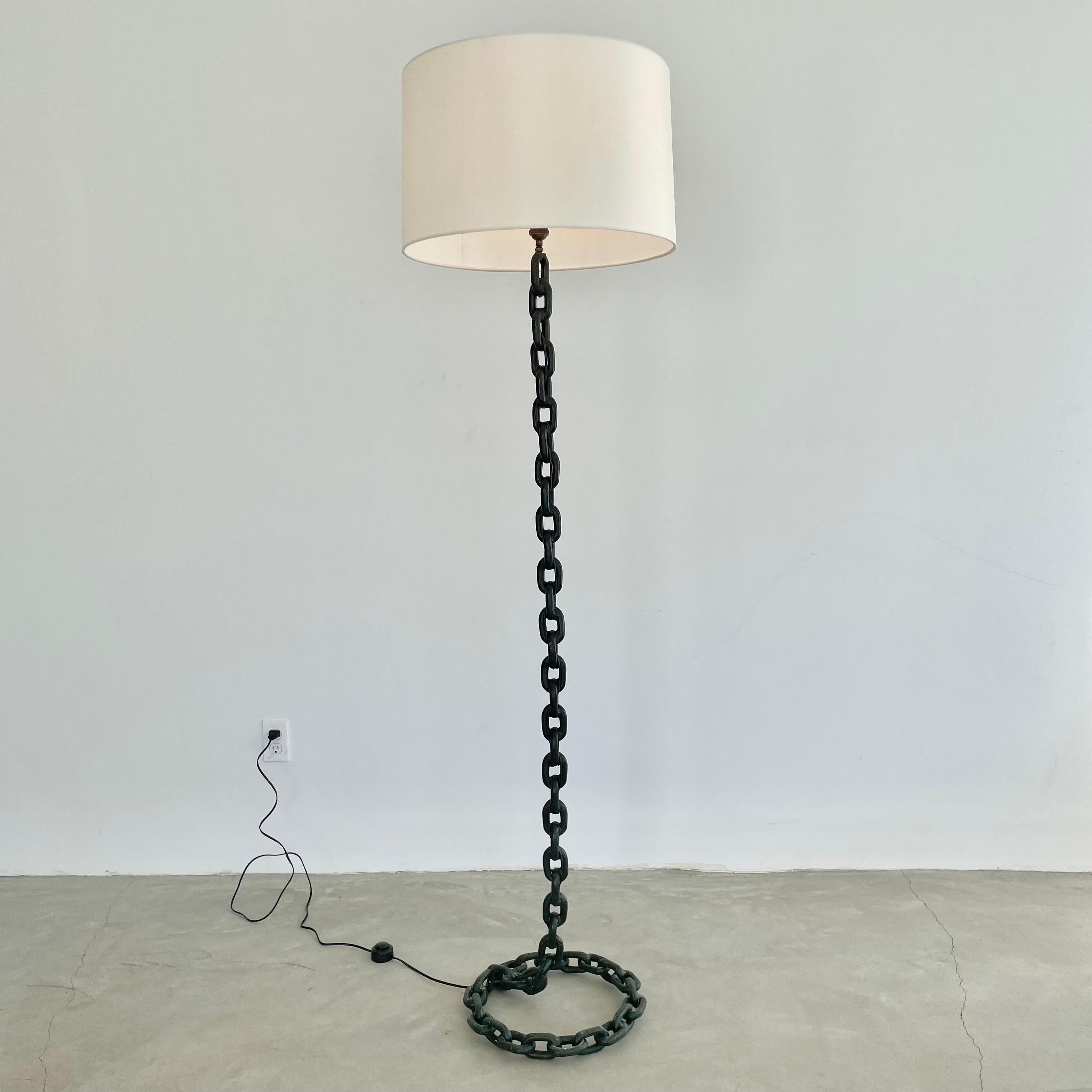 French Chain Floor Lamp, 1950s France 5