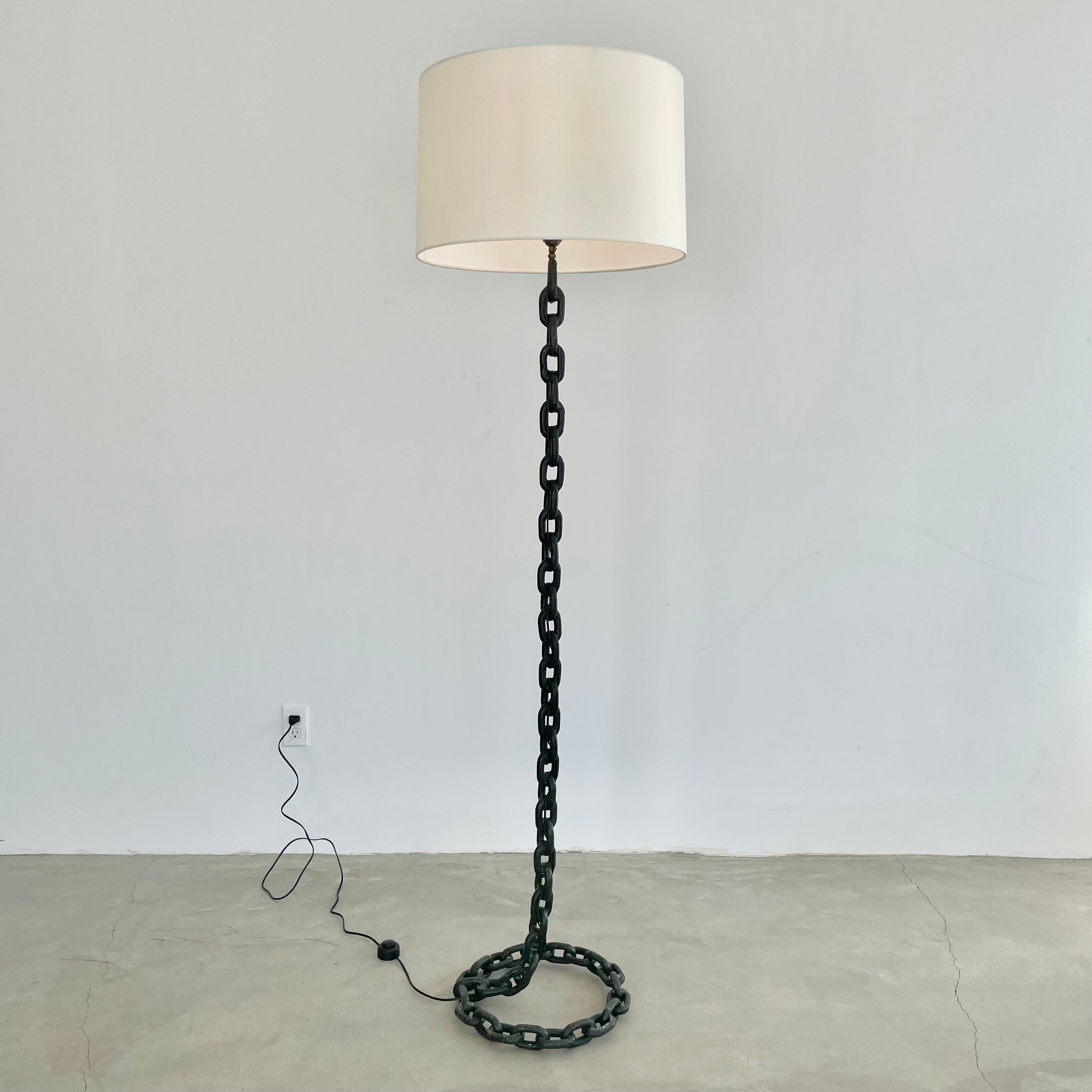 French Chain Floor Lamp, 1950s France 6