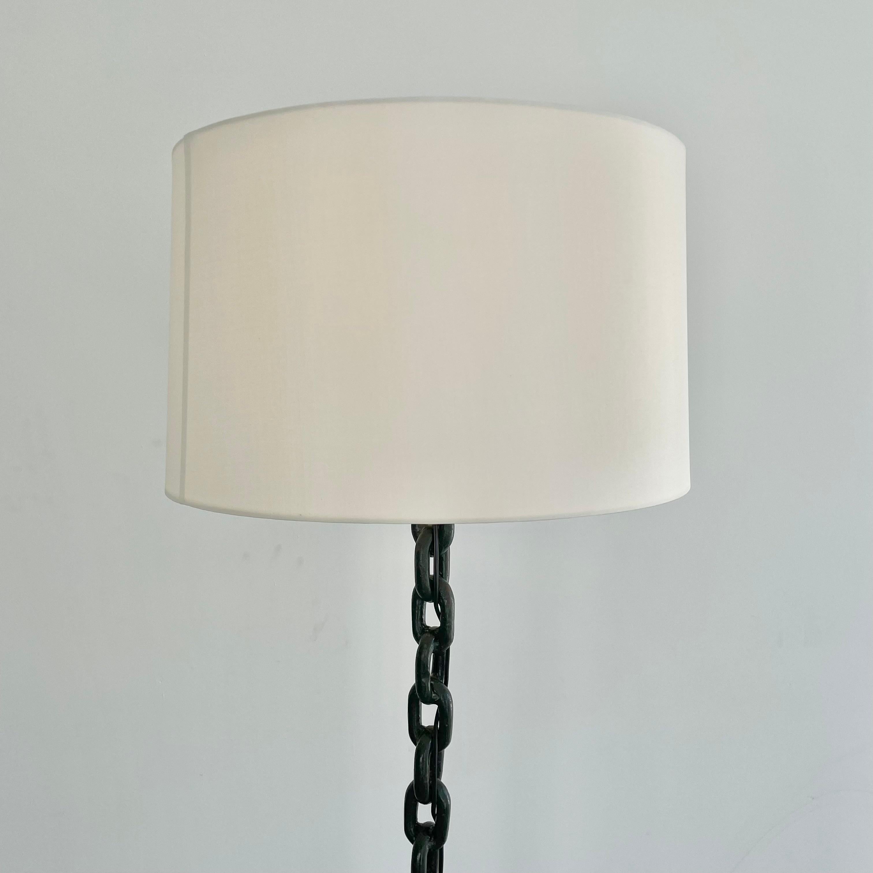 French Chain Floor Lamp, 1950s France 7
