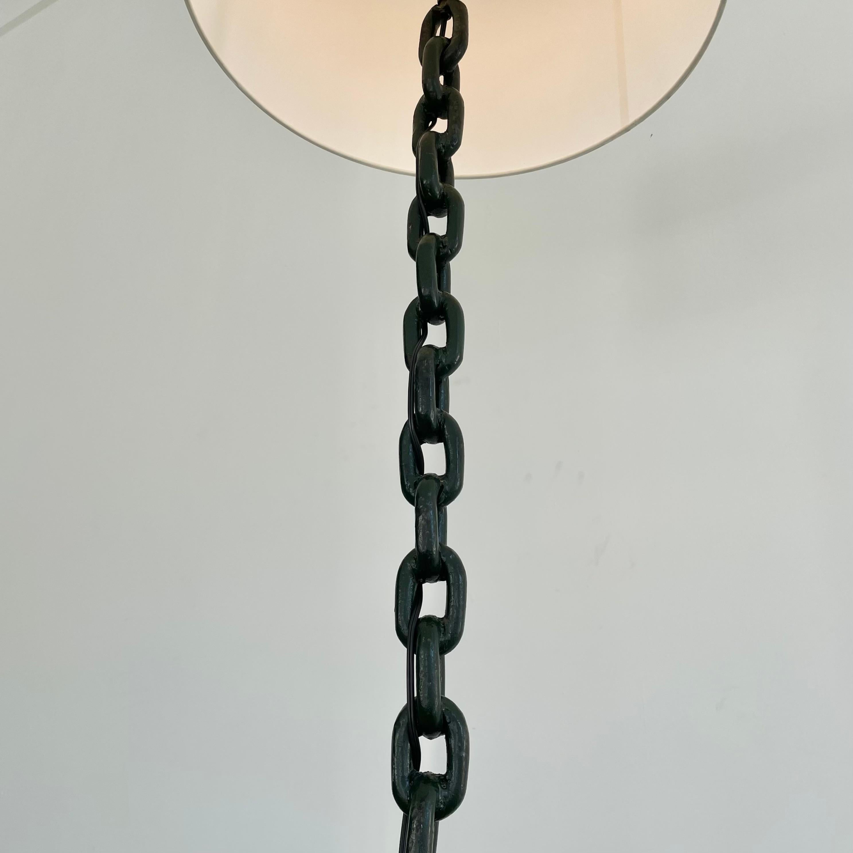 French Chain Floor Lamp, 1950s France 2