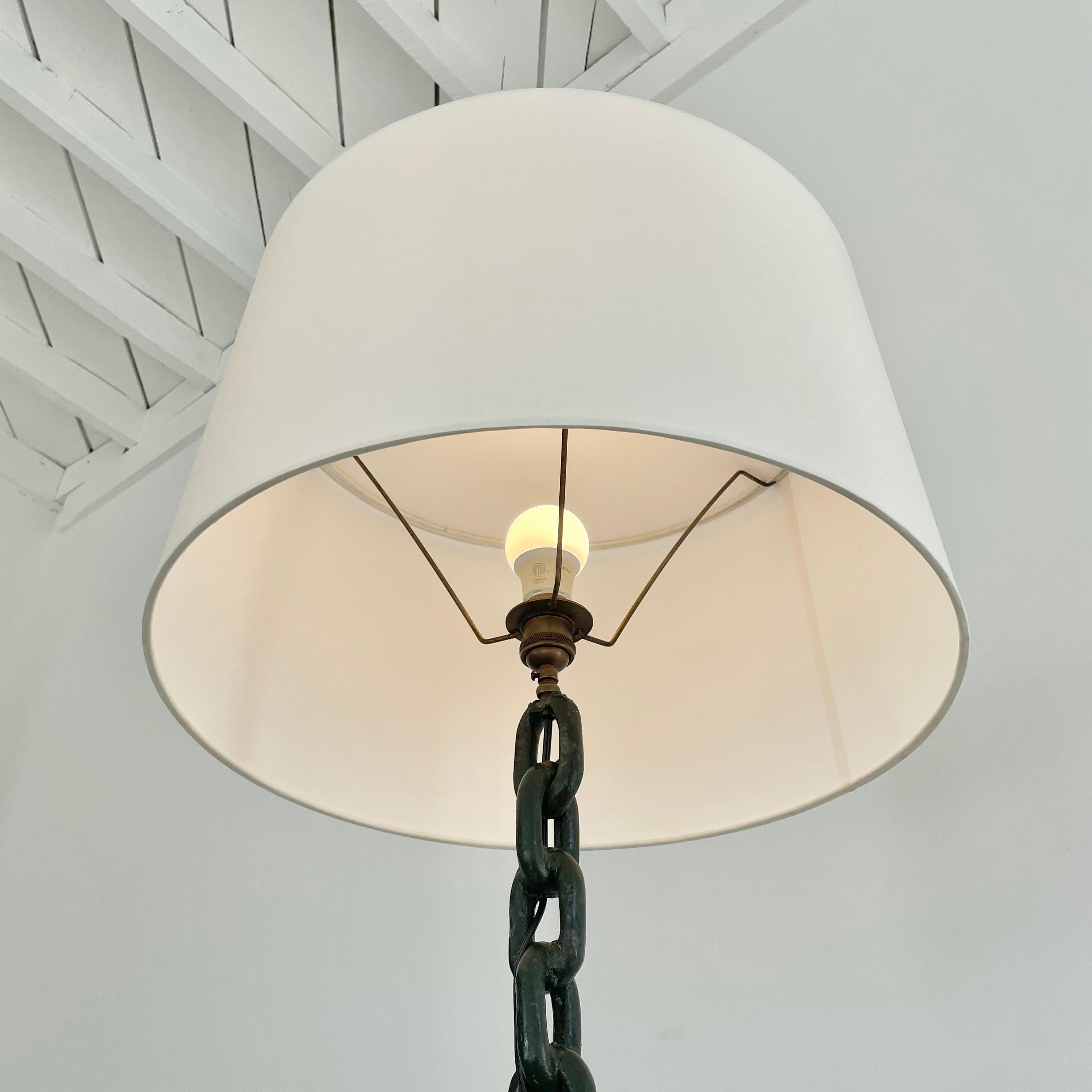 French Chain Floor Lamp, 1950s France 3