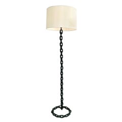 French Chain Floor Lamp, 1950s France