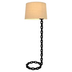 French Chain Link Floor Lamp