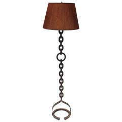 French Chain Link Iron Floor Lamp