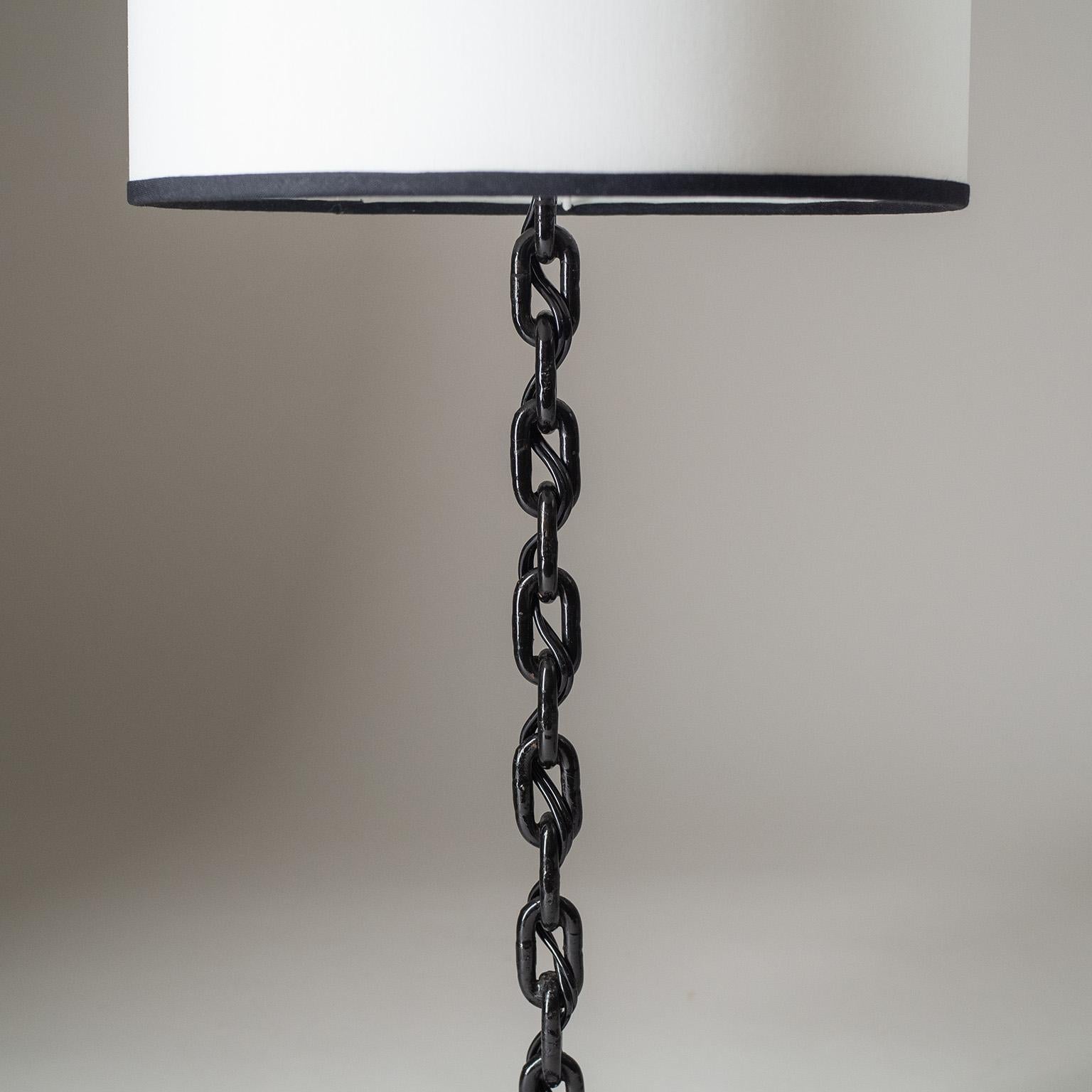 Late 20th Century French Chain Link Table Lamps, circa 1970