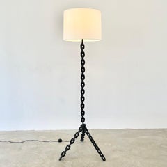 French Chain Tripod Floor Lamp, 1960s France