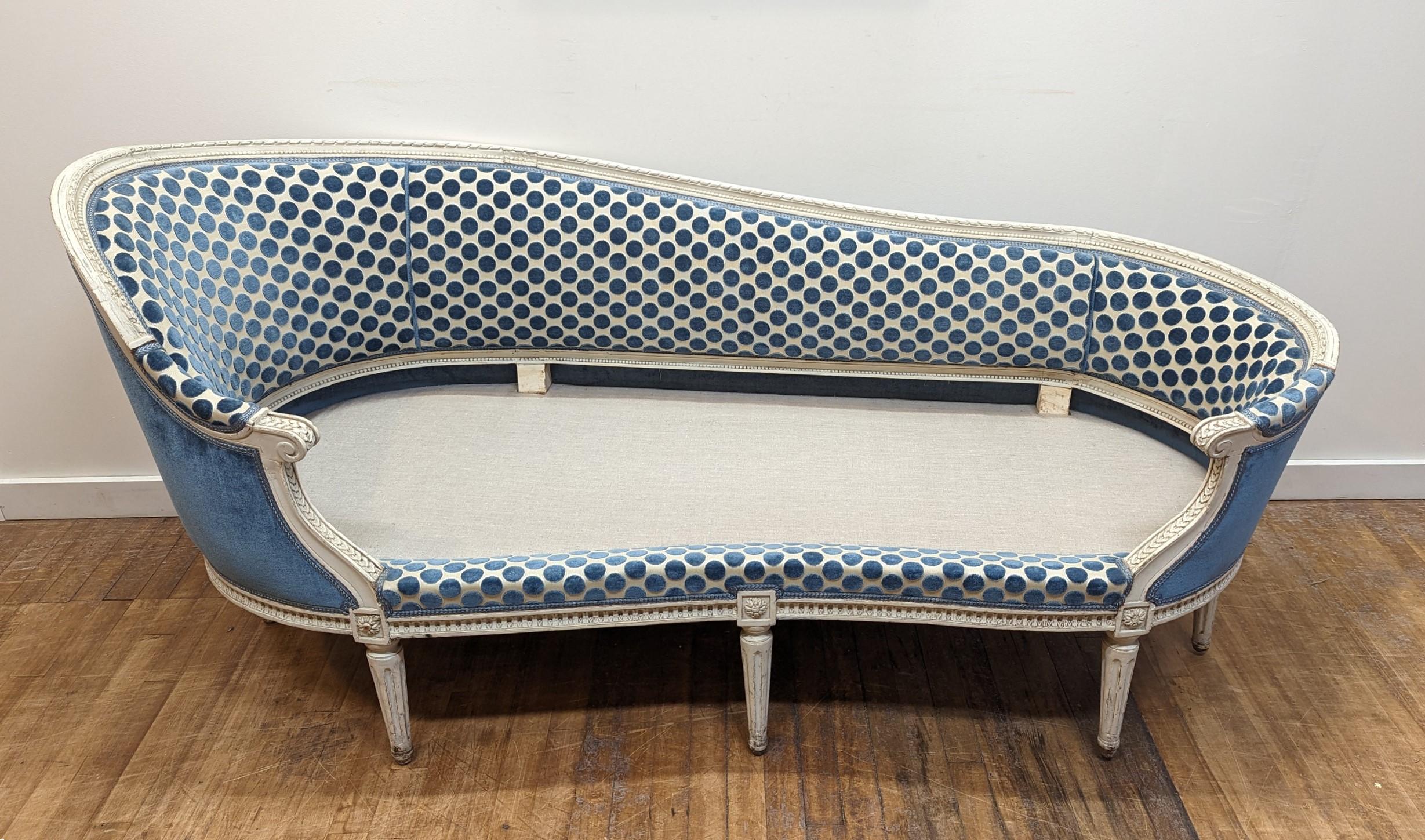 French Chaise Longue Louis XVI  For Sale 2