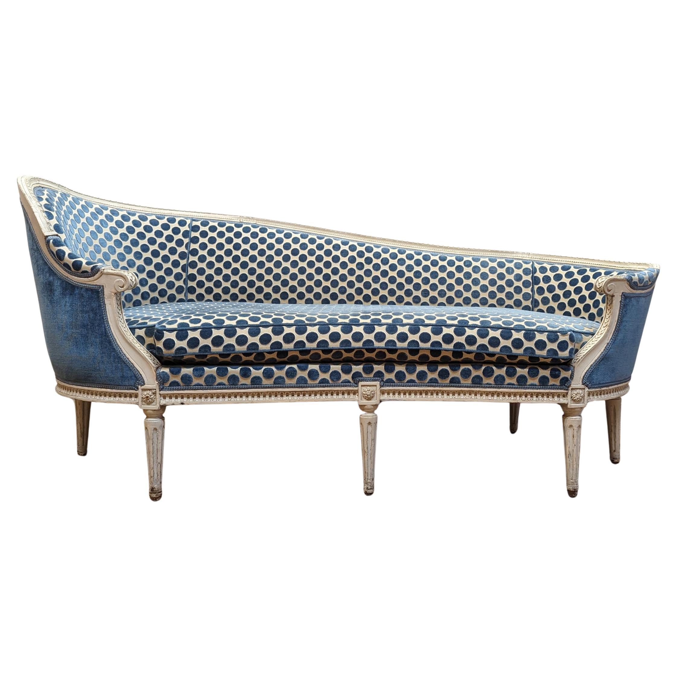French Chaise Longue Louis XVI  For Sale