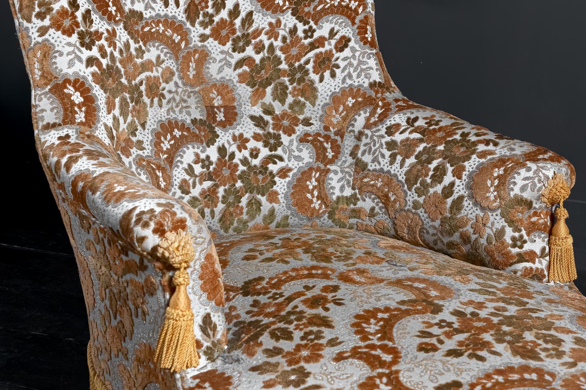 Français Chaise longue méridienne française en vente
