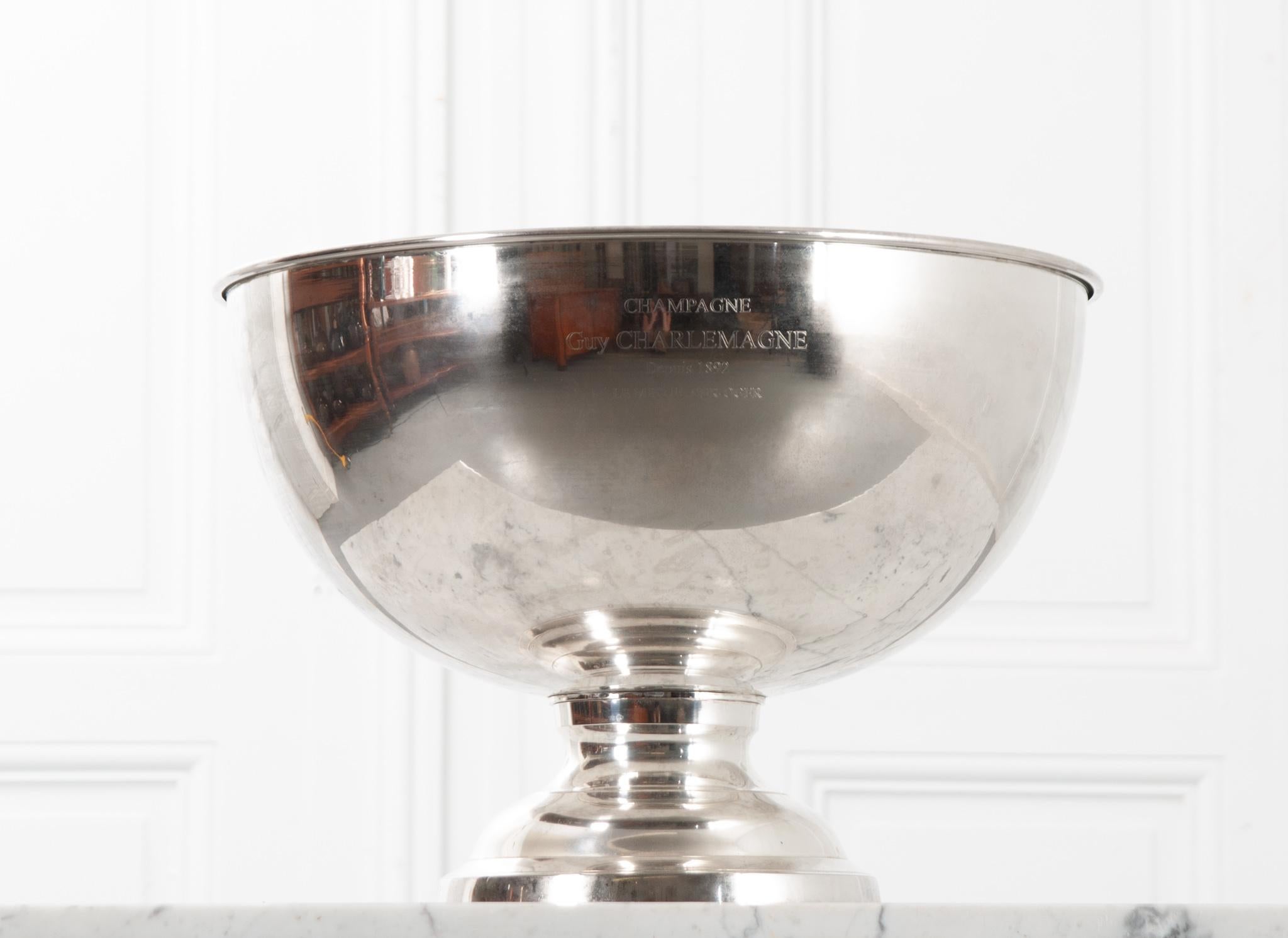 Neoclassical French Champagne Bucket by Guy Charlemagne Champagne