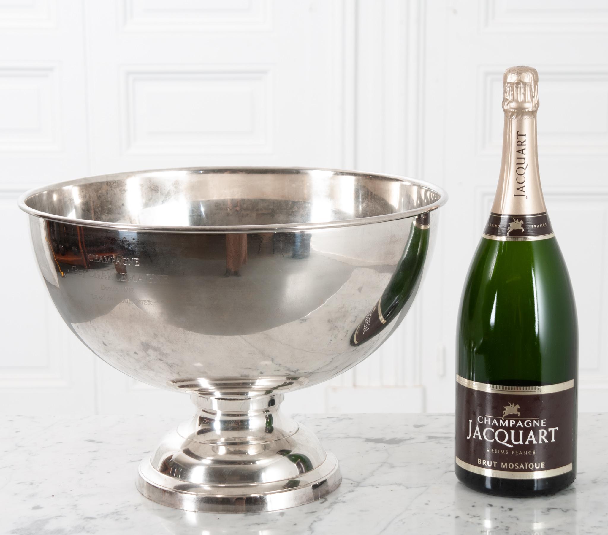 20th Century French Champagne Bucket by Guy Charlemagne Champagne