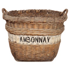 French Champagne Grape Basket
